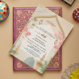 Elegante invitación de boda Nikah de Masjid An-Nab