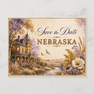 Elegante invitación de boda para guardar la fecha 