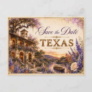 Elegante invitación de boda para guardar la fecha