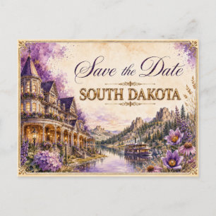 Elegante invitación de boda para guardar la fecha