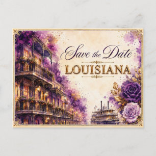 Elegante invitación de boda para guardar la fecha