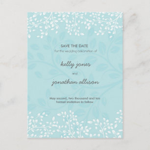 Elegante invitación de boda para guardar la fecha