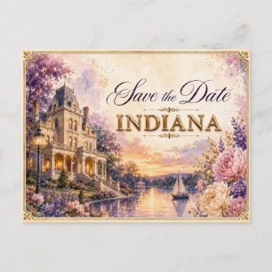 Elegante invitación de boda para guardar la fecha 