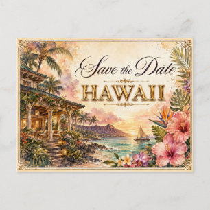Elegante invitación de boda para guardar la fecha