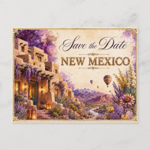 Elegante invitación de boda para guardar la fecha 
