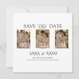 Elegante Invitación de Boda para Guardar la Fecha 