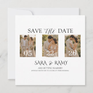 Elegante Invitación de Boda para Guardar la Fecha