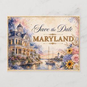 Elegante invitación de boda para guardar la fecha