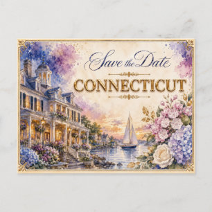 Elegante invitación de boda para guardar la fecha