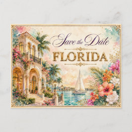 Elegante invitación de boda para guardar la fecha