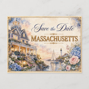 Elegante invitación de boda para guardar la fecha