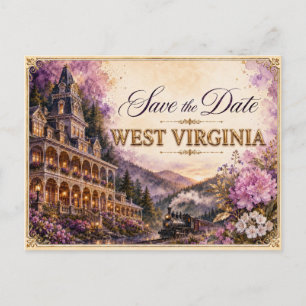 Elegante invitación de boda para guardar la fecha 