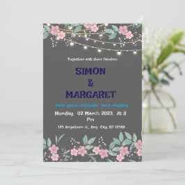 "Elegante Invitación de Boda Personalizada"