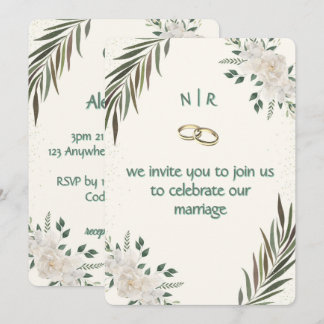 Elegante Invitación de Boda Personalizada 5