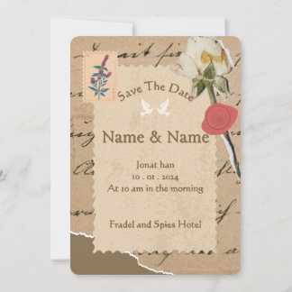 Elegante Invitación de Boda Personalizada 7