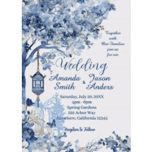 Elegante Invitación de Boda Romántica Inspirada en