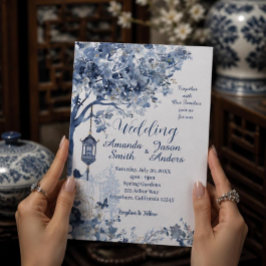 Elegante Invitación de Boda Romántica Inspirada en