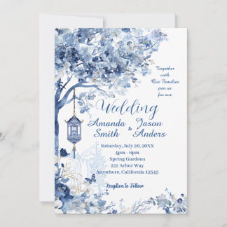 Elegante Invitación de Boda Romántica Inspirada en