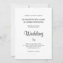 Elegante Invitación de Boda Rústica Boho