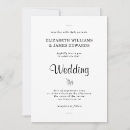 Elegante Invitación de Boda Rústica Boho