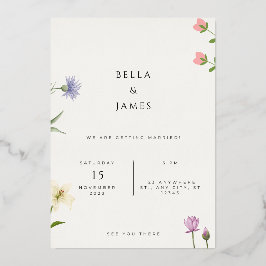 Elegante invitación de bodas | Plantilla editable
