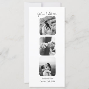 Elegante Invitación de bodas salva las fotos de ci