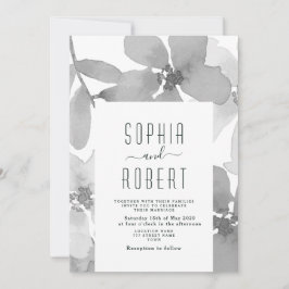Elegante invitación de Boho Floral Wedding