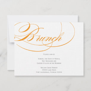 Elegante Invitación de brunch con escritura - Nara