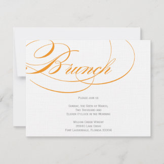 Elegante Invitación de brunch con escritura - Nara