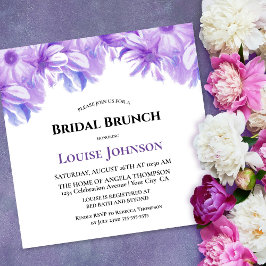 Elegante Invitación de brunch de novia floral de l