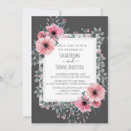 ELEGANTE INVITACIÓN DE CARBÓN