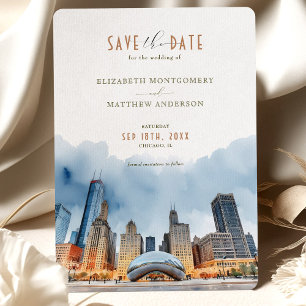 Elegante invitación de Chicago, Illinois para guar