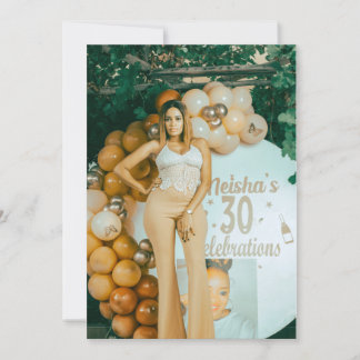 ELEGANTE Invitación de cumpleaños