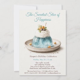 Elegante Invitación de cumpleaños a la pastelería