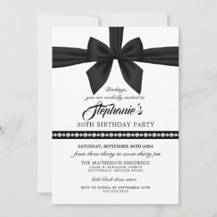 Elegante Invitación de cumpleaños de Fancy Tiffany