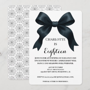 Elegante invitación de cumpleaños de Halloween - S