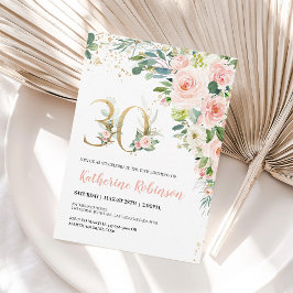 Elegante Invitación de Cumpleaños número 30 con Mo