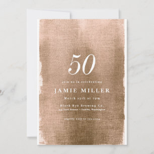 Elegante Invitación de cumpleaños para adultos met