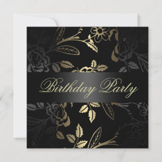 Elegante invitación de cumpleaños para diseño de f