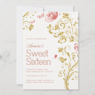 Elegante invitación de cumpleaños Sweet 16 - Meloc