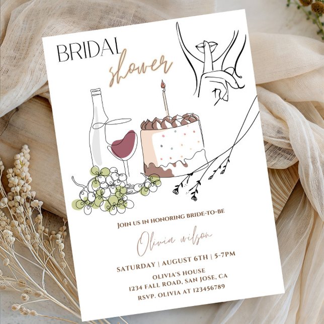 Elegante Invitación de Despedida de Soltera con Ar (Subido por el creador)