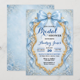 Elegante Invitación de Despedida de Soltera con Az