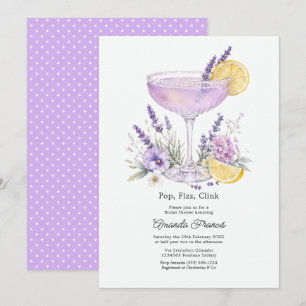 Elegante Invitación de Despedida de Soltera con Có