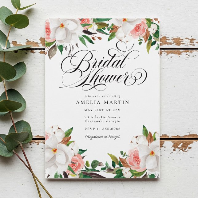 Elegante Invitación de Despedida de Soltera con Es (Subido por el creador)
