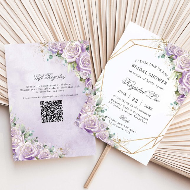 Elegante Invitación de Despedida de Soltera con Fl (Subido por el creador)