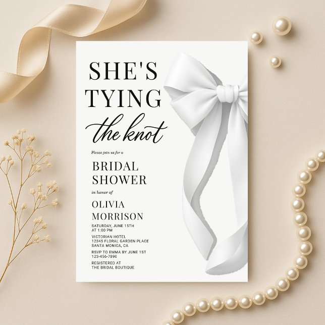 Elegante Invitación de Despedida de Soltera con La (Subido por el creador)