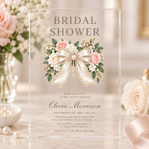 Elegante Invitación de Despedida de Soltera con La