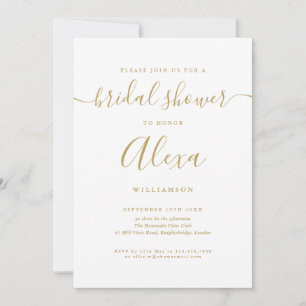 Elegante Invitación de Despedida de Soltera con Le