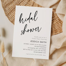 Elegante Invitación de Despedida de Soltera con Le