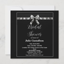 Elegante invitación de despedida de soltera en bla